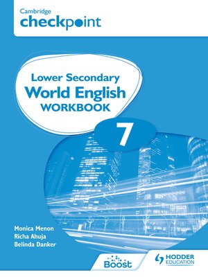 cover image of Cambridge Checkpoint Lower Secondary World English Workbook 7